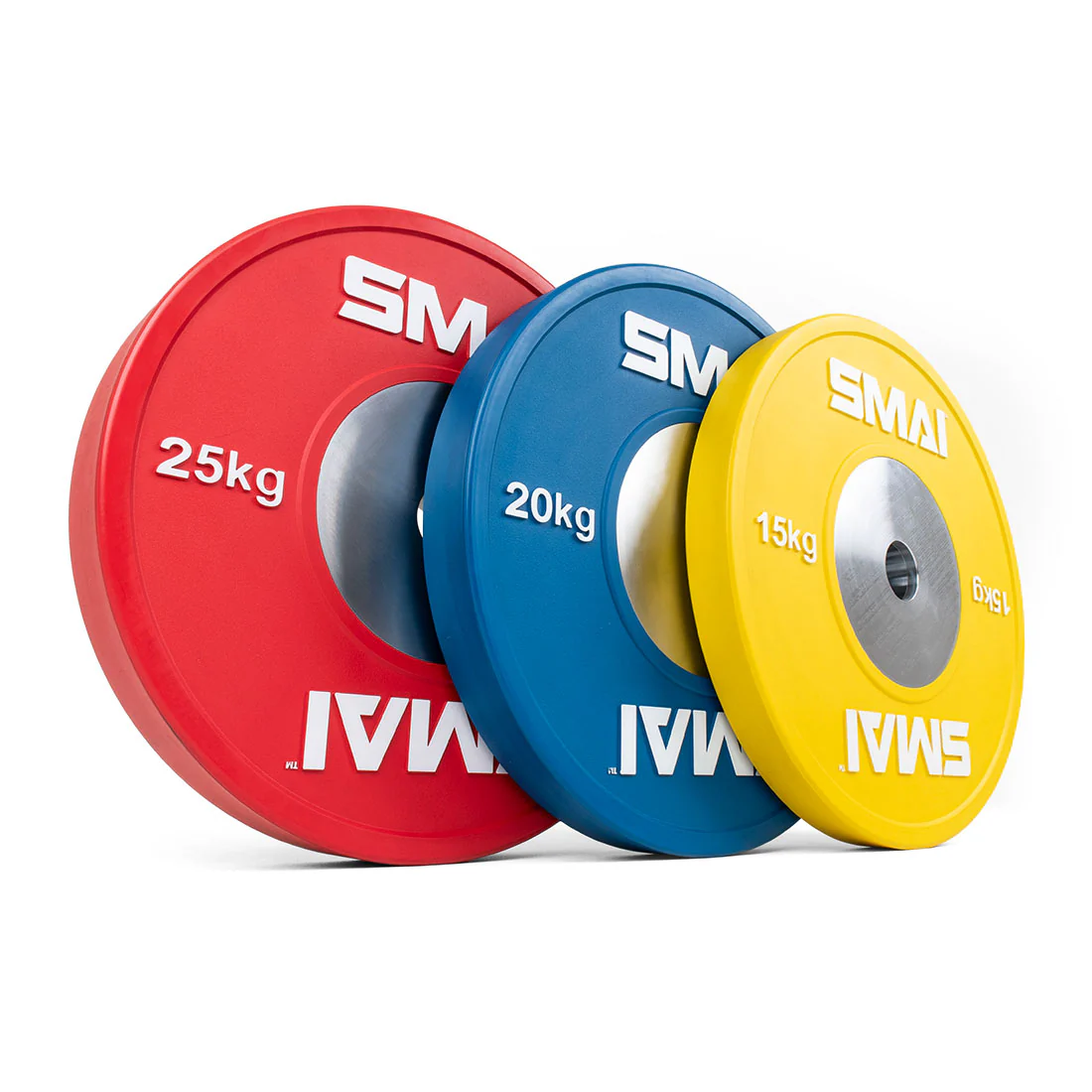 Competition Bumper Plate Set with Barbell - 120kg - Image 4
