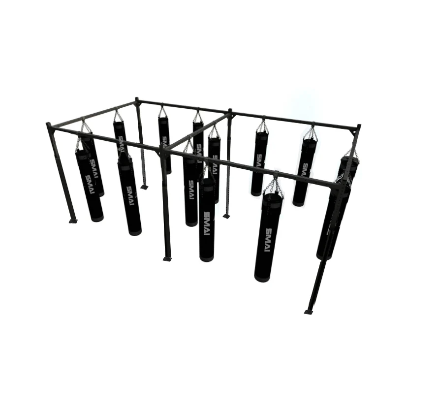 14 Station Boxing Bag Rack Pack