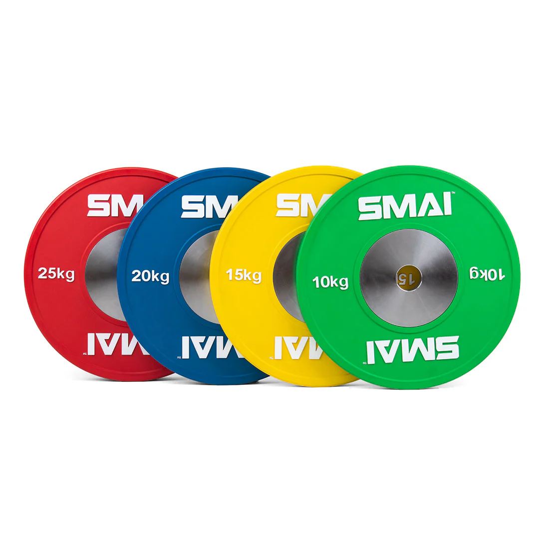 Competition Bumper Plate Set with Barbell - 140kg - Image 3