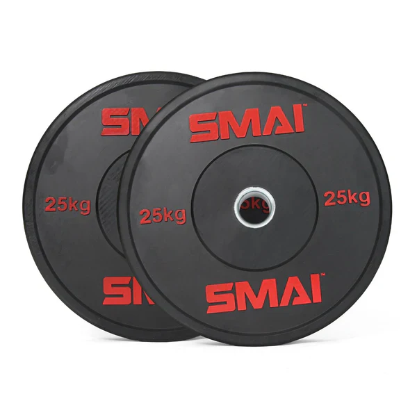 155kg HD Bumper Plate Set Inc 15kg Barbell - Image 5