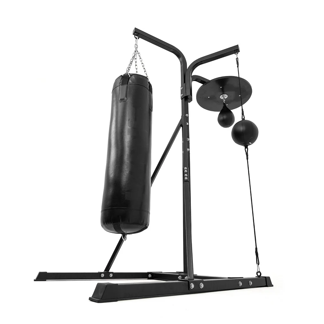 3 in 1 Boxing Bag Stand Bundle with Punch Bag + Speed Ball + Floor to Ceiling Ball - Image 2