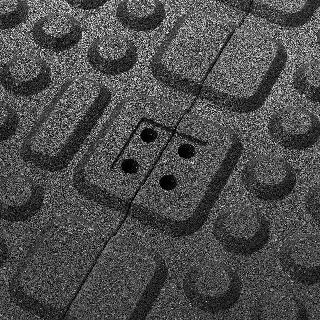 Acoustic 50mm Rubber Gym Tile - 500mm x 500mm - Image 4