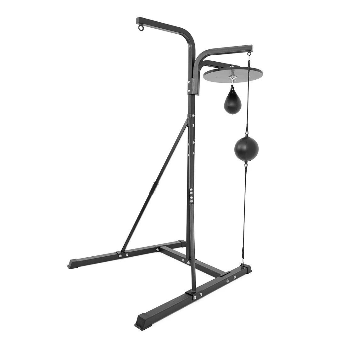 3 in 1 Boxing Bag Stand with Speed Ball + Floor to Ceiling Ball