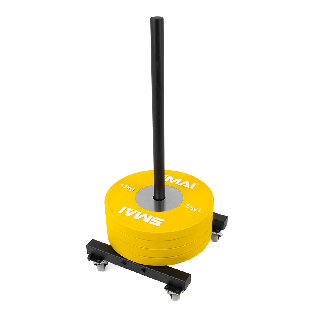 Bumper Plate Storage Stacker with Wheels - Image 3