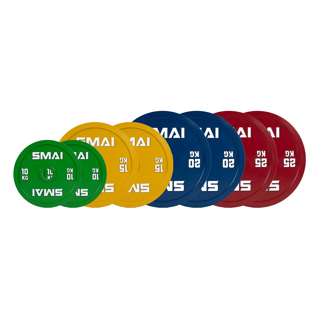 Calibrated Weight Plates Set with Barbell - 140kg (Pair) - Image 2