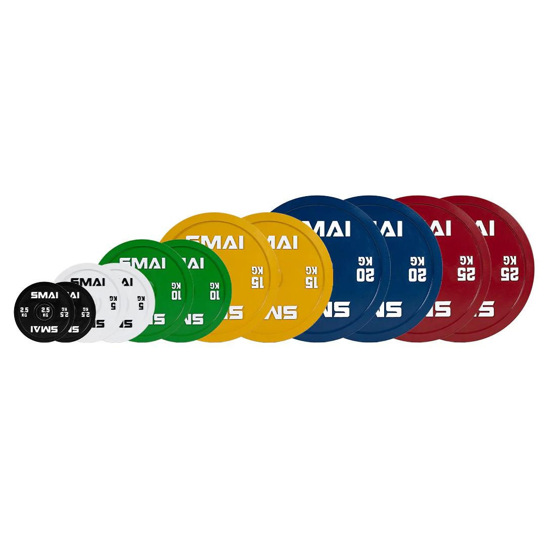 Calibrated Weight Plates Pairs Set - 155kg