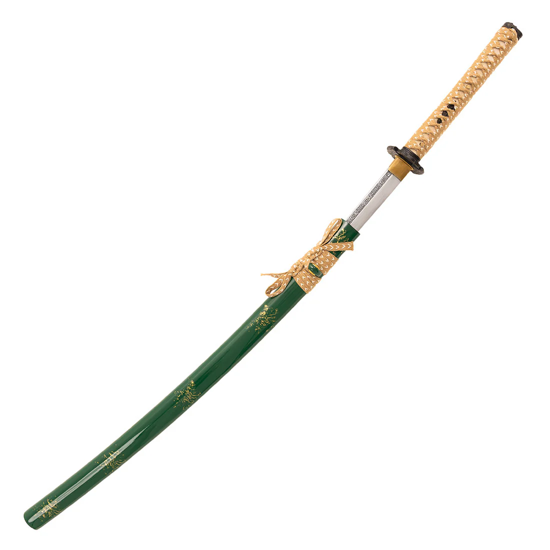Medium Carbon Steel Green Katana - Ancient Dynasty - Image 2