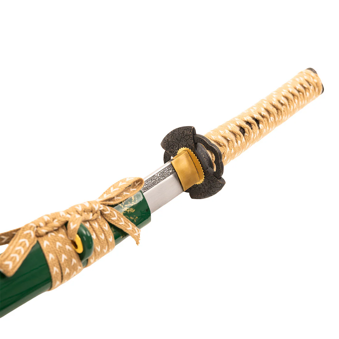 Medium Carbon Steel Green Katana - Ancient Dynasty - Image 5
