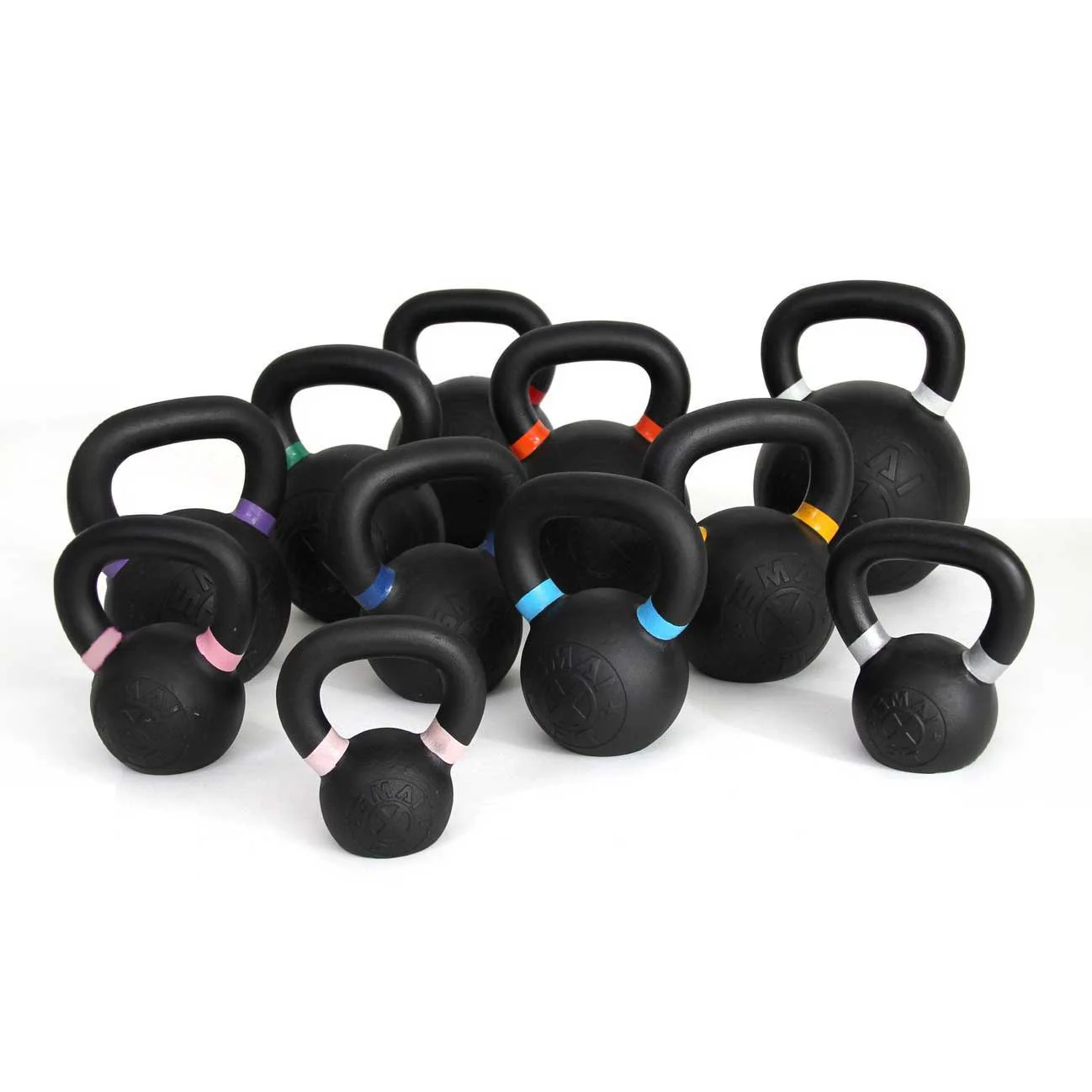 Cast Iron Kettlebell Set 120kg with Storage Rack - Image 2