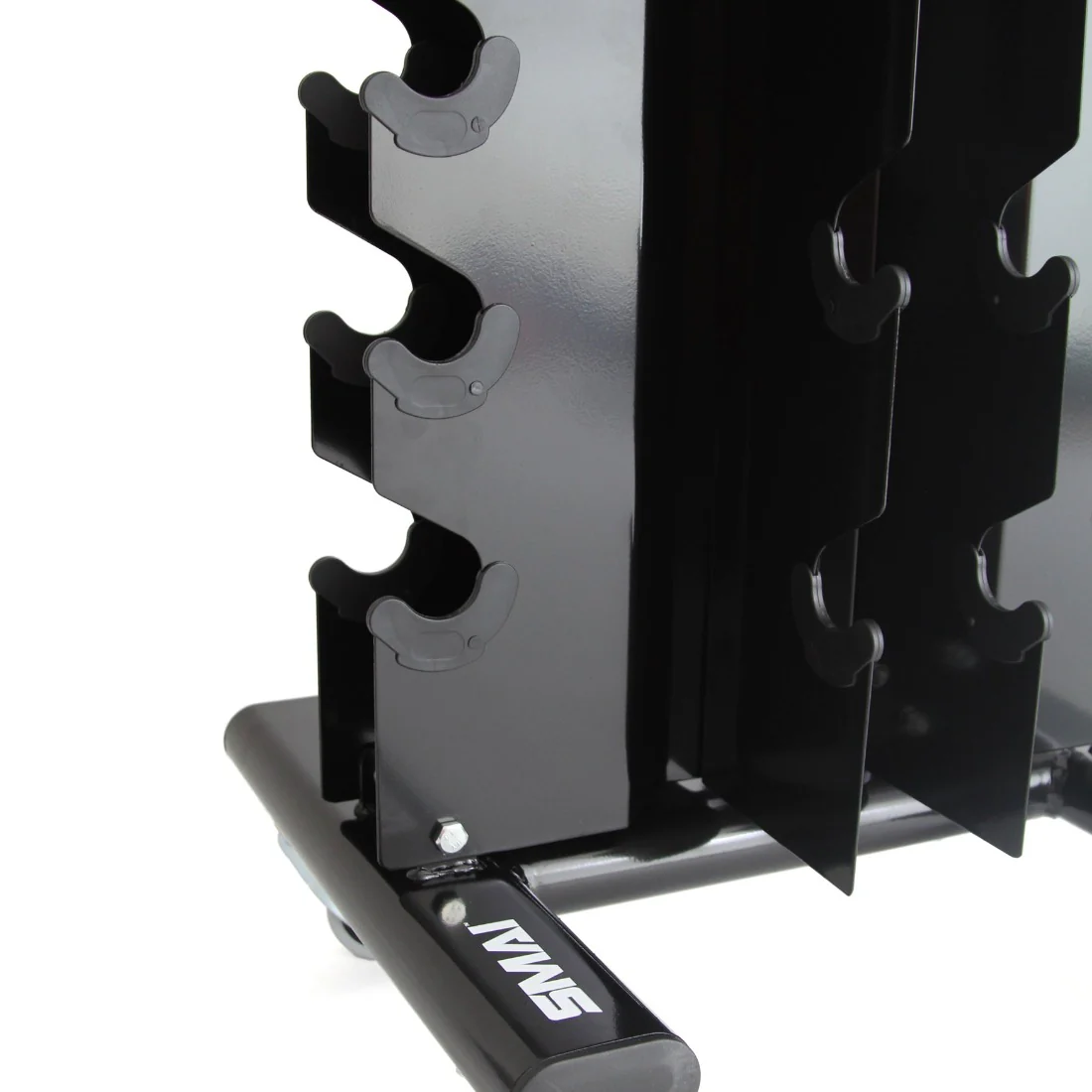 Apex Rubber Hex Dumbbell Set 1-10kg (Pair) with Vertical Storage Rack - Image 4