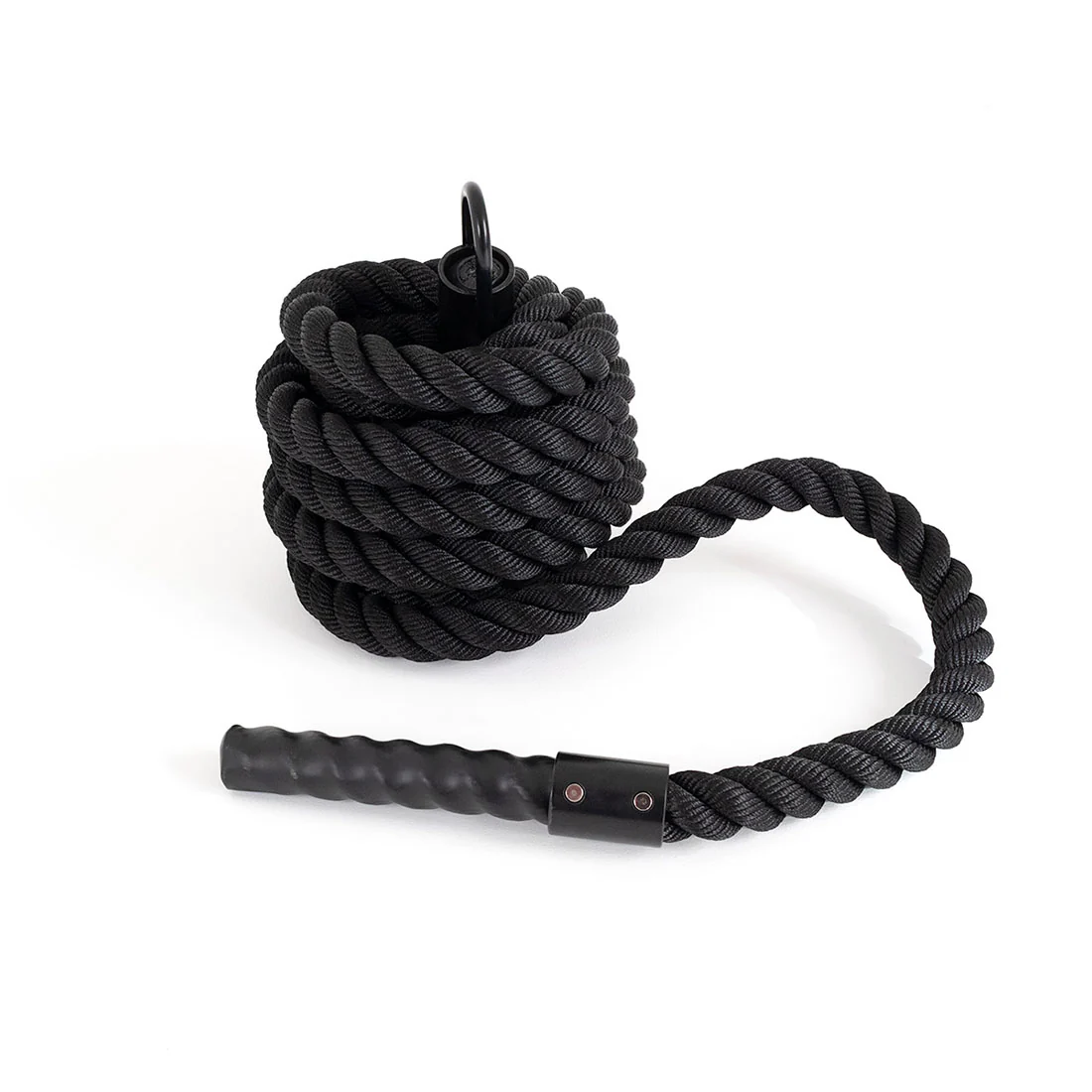 Climbing Rope / Sled Pull Rope Black Thin - 7m x 38mm