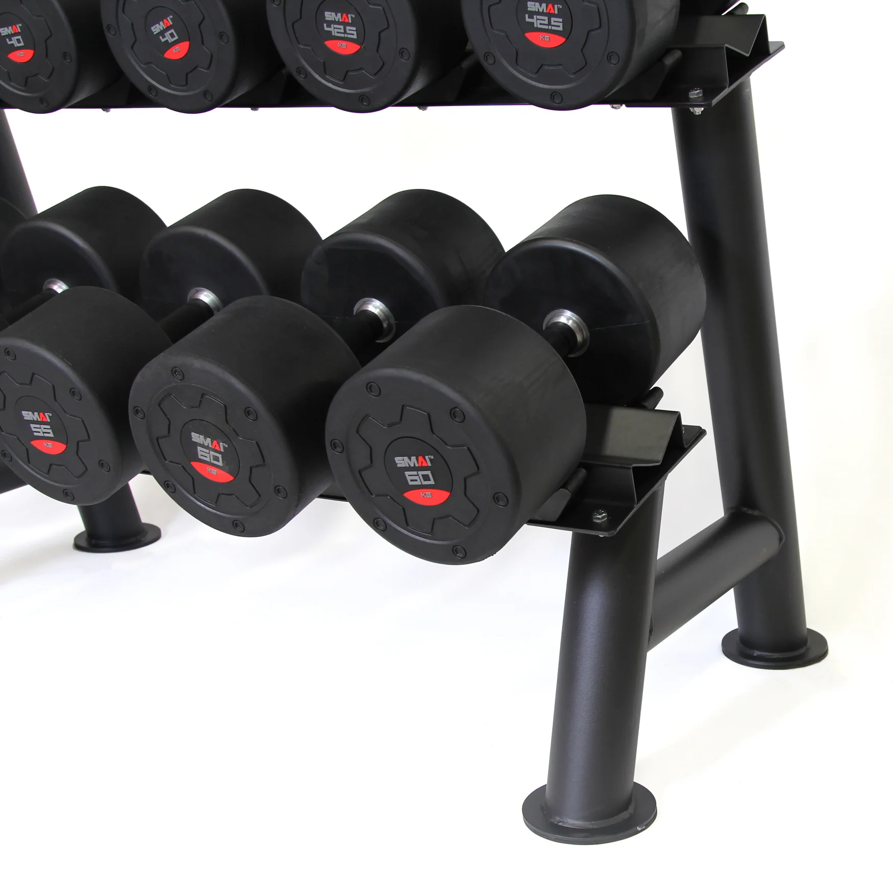 Commercial Dumbbell Set with Rack 32.5-60kg - Image 7