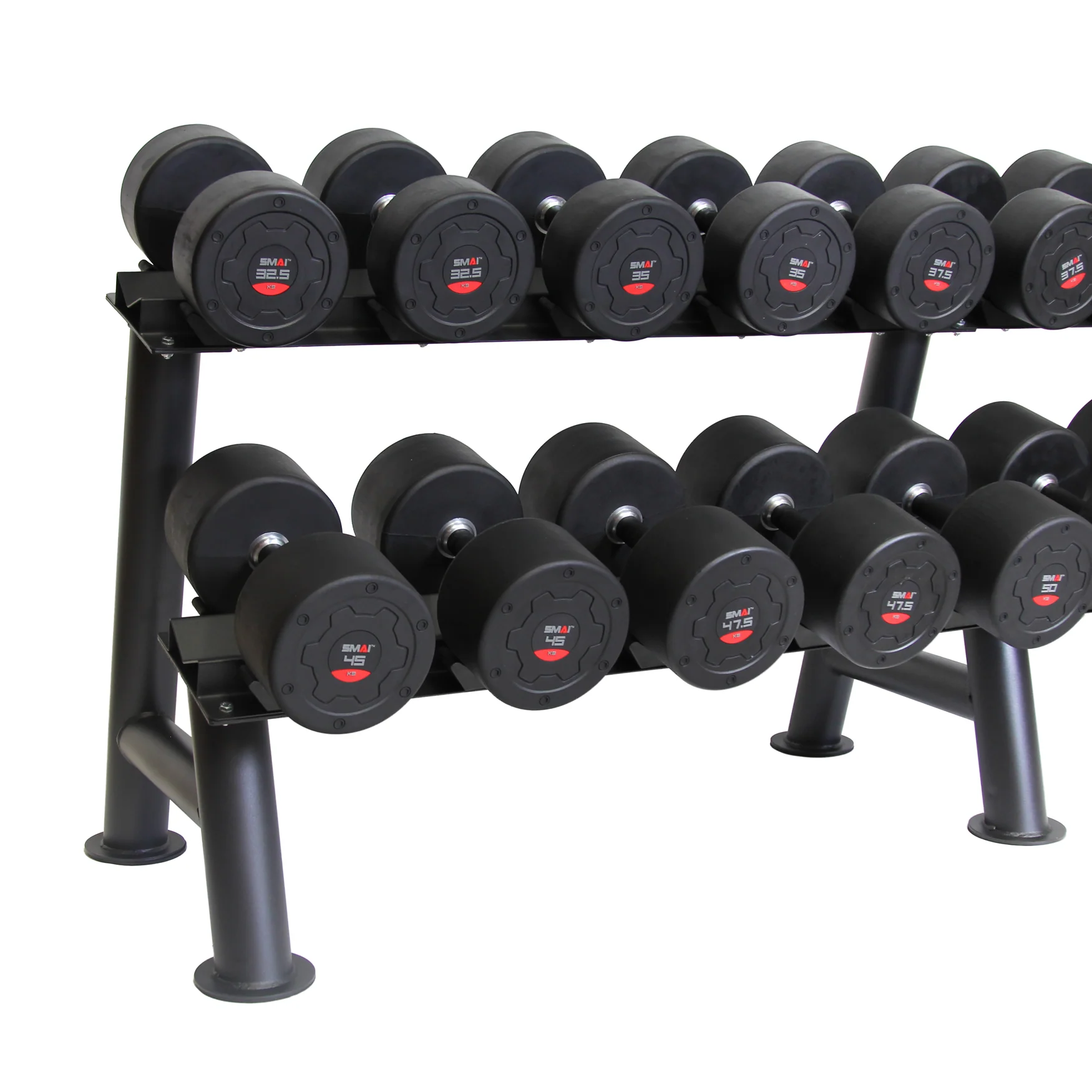 Commercial Dumbbell Set with Rack 32.5-60kg - Image 9