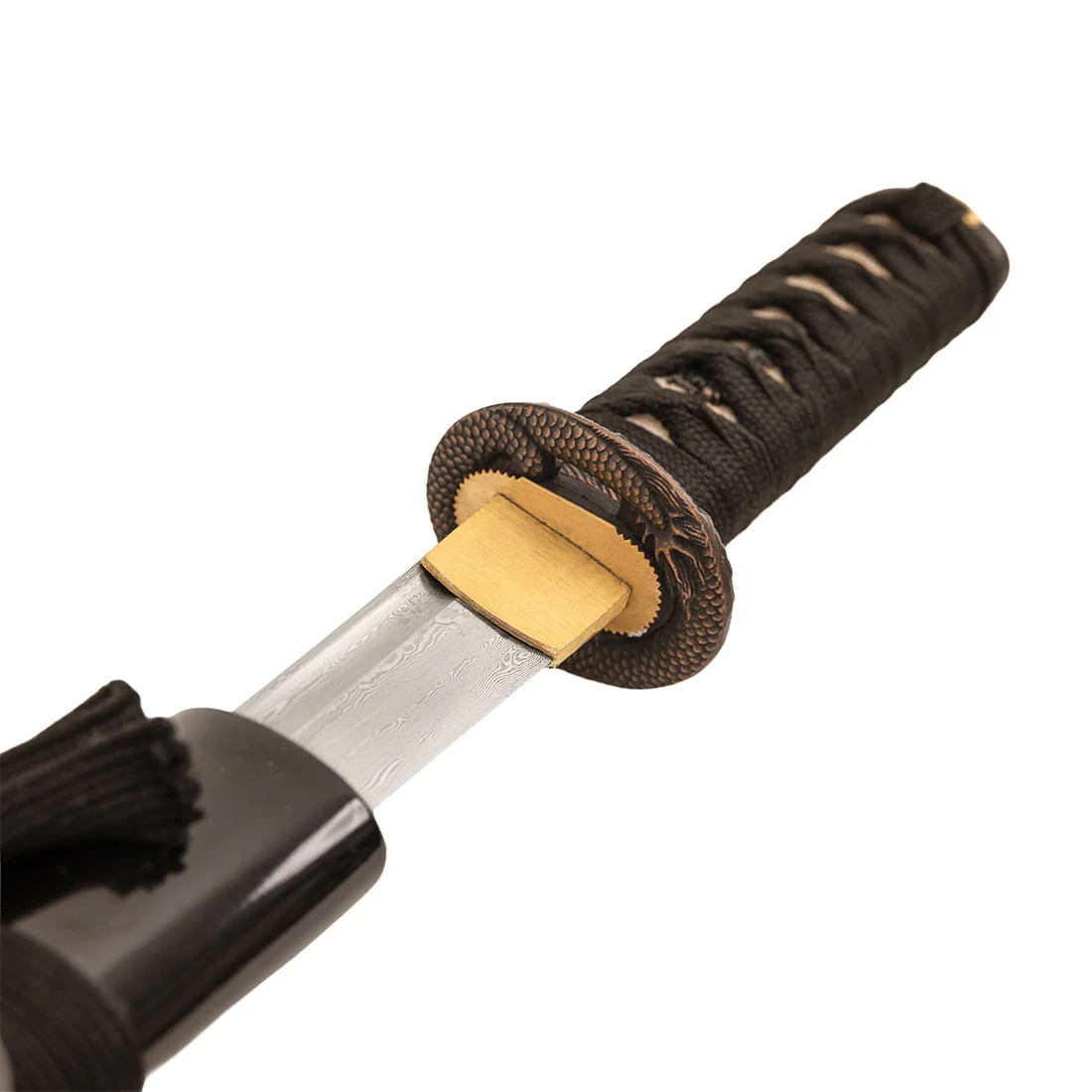 Damascus Black Infinite Dragon Tanto - Image 4