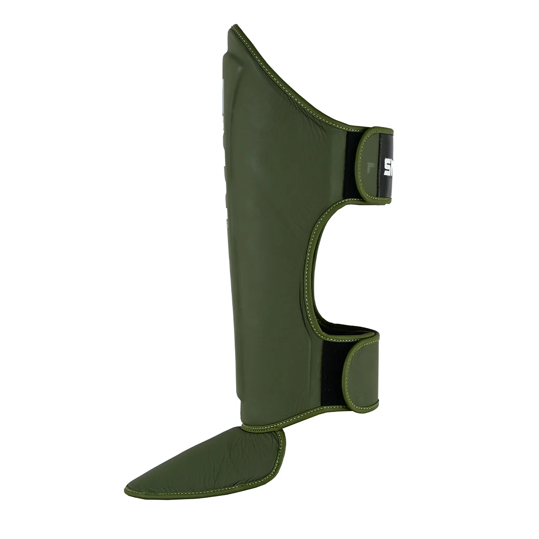 Elite85 Muay Thai Shin Guards - Olive Green - Image 3