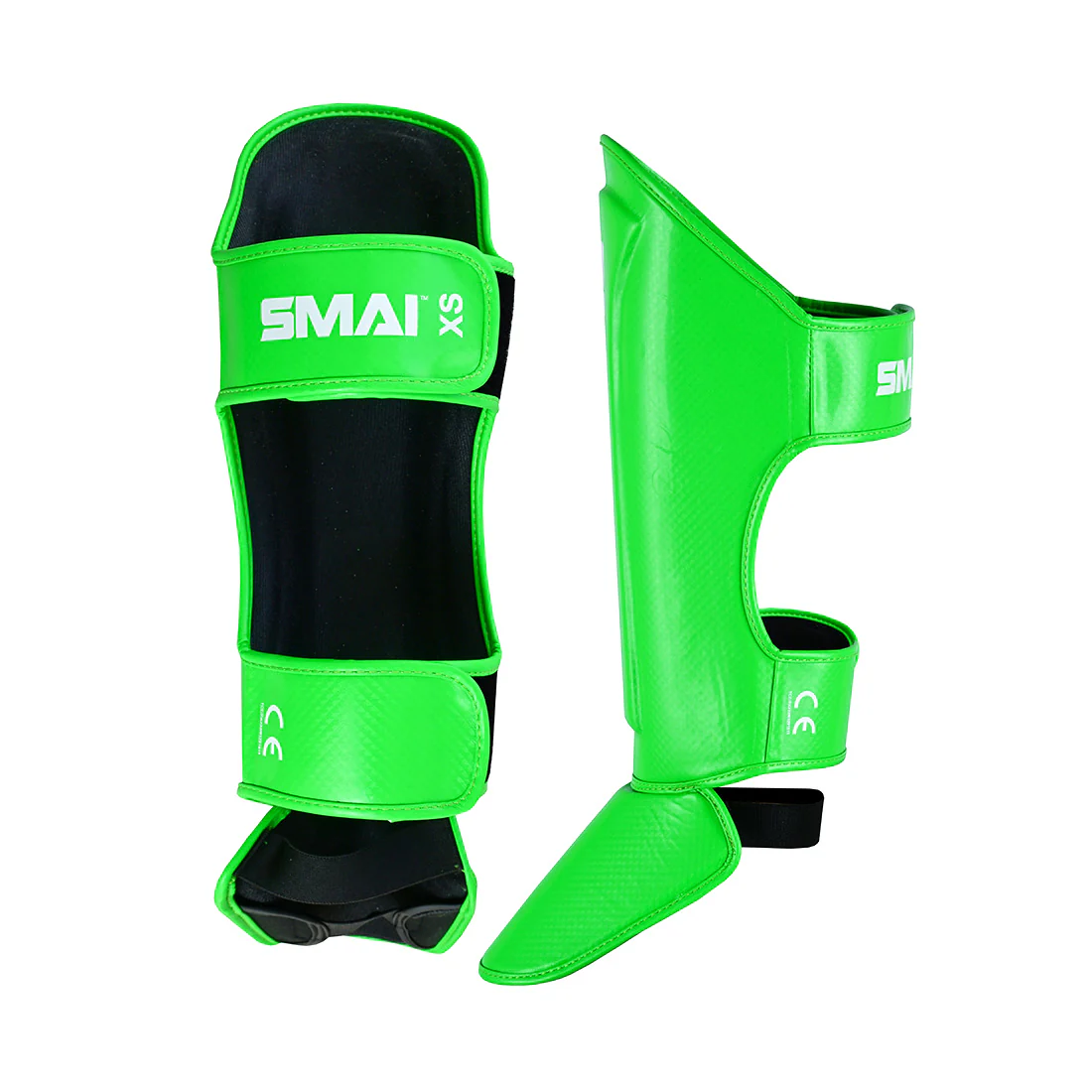 Essentials Muay Thai Shin Guards Kids - Green - Image 5
