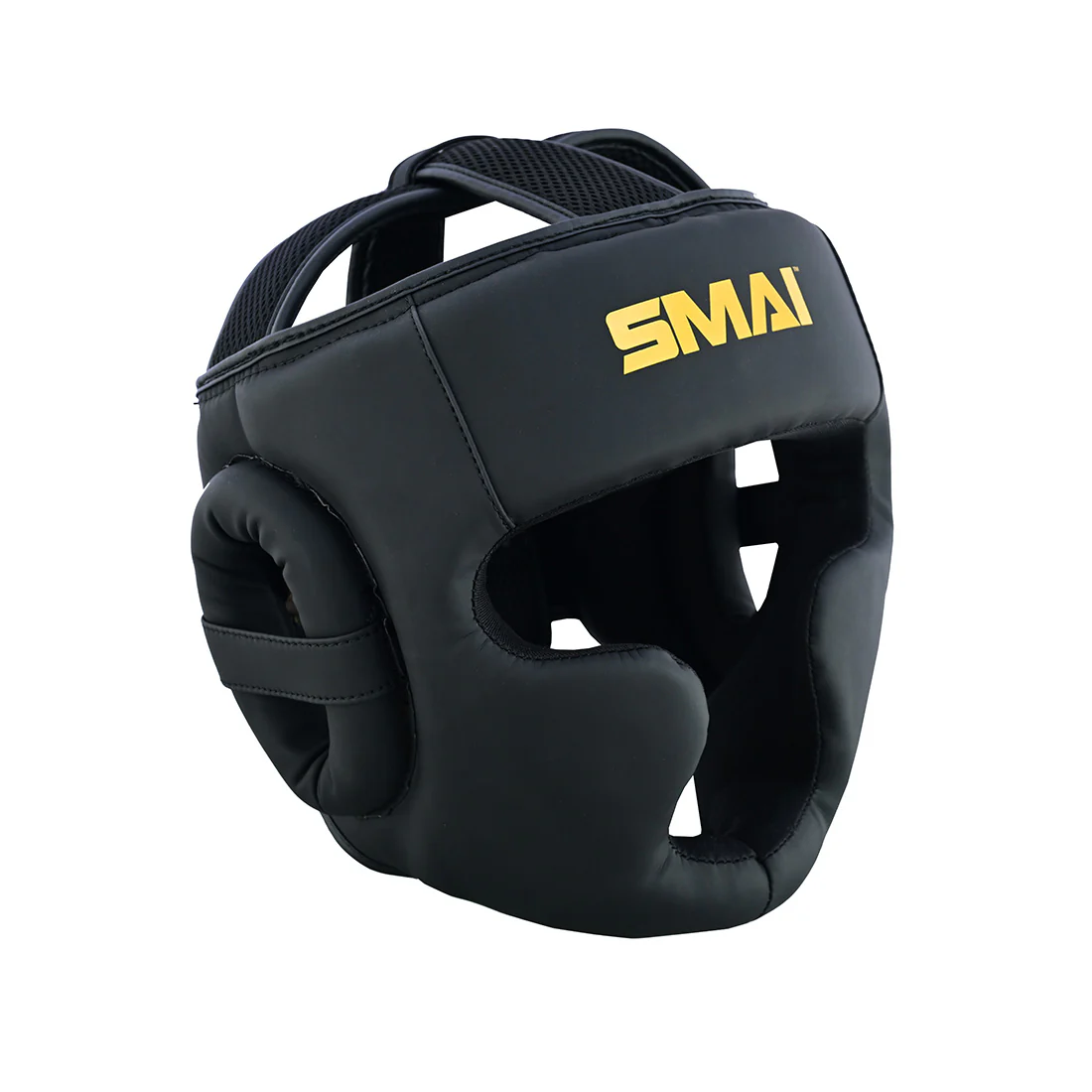 Gold Series Boxing Headgear - Black/Gold