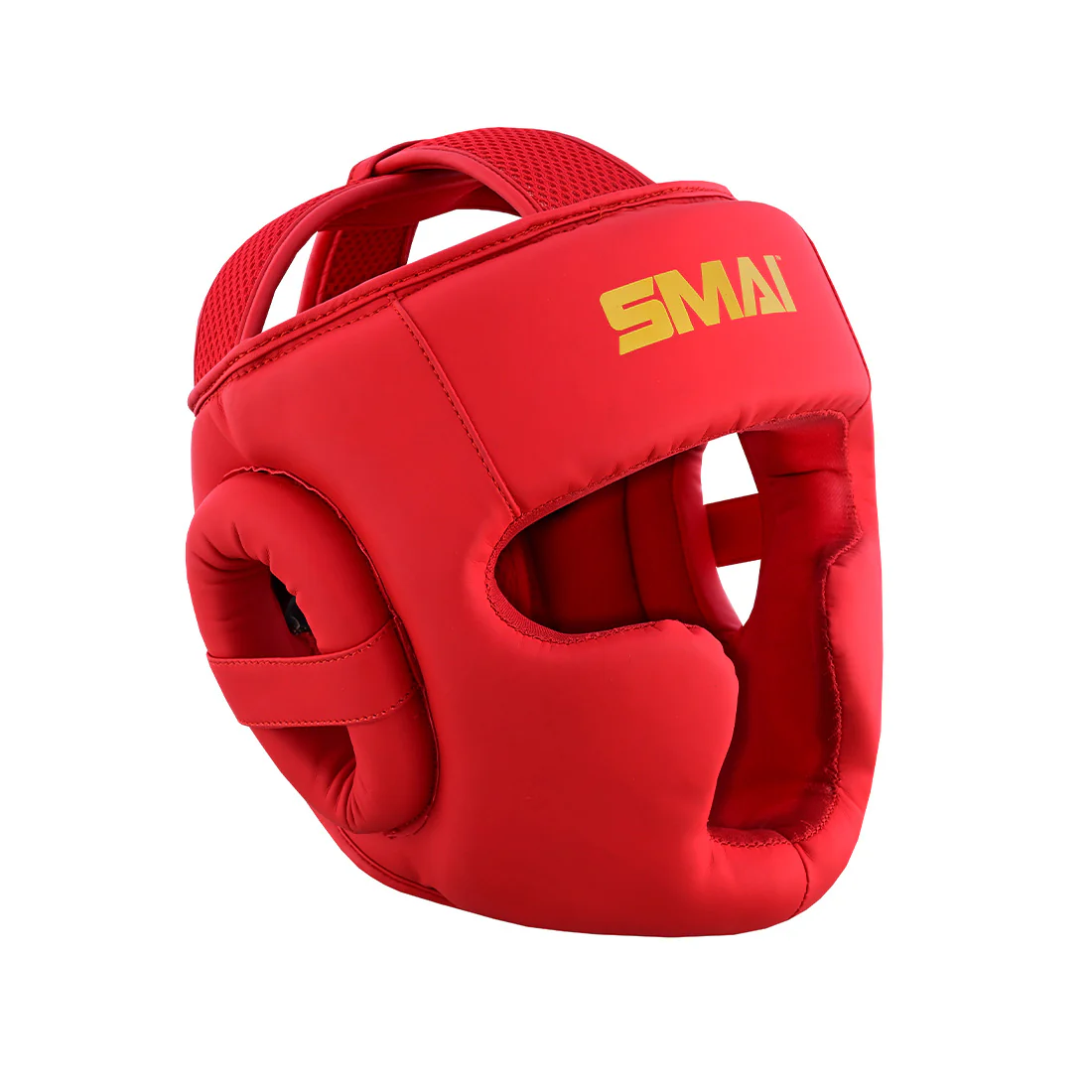 Gold Series Boxing Headgear - Red/Gold