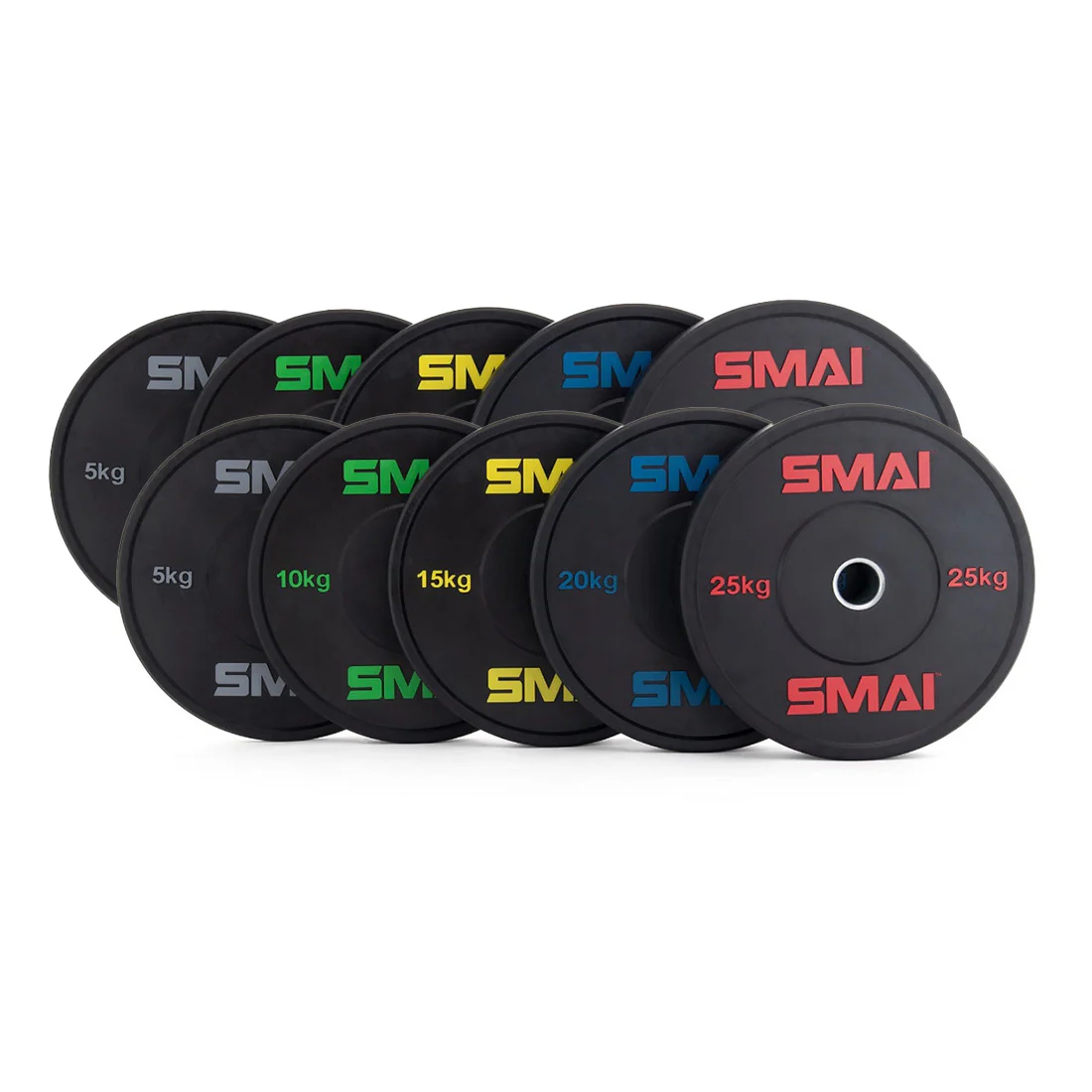HD Bumper Plates Set - 150kg Mixed