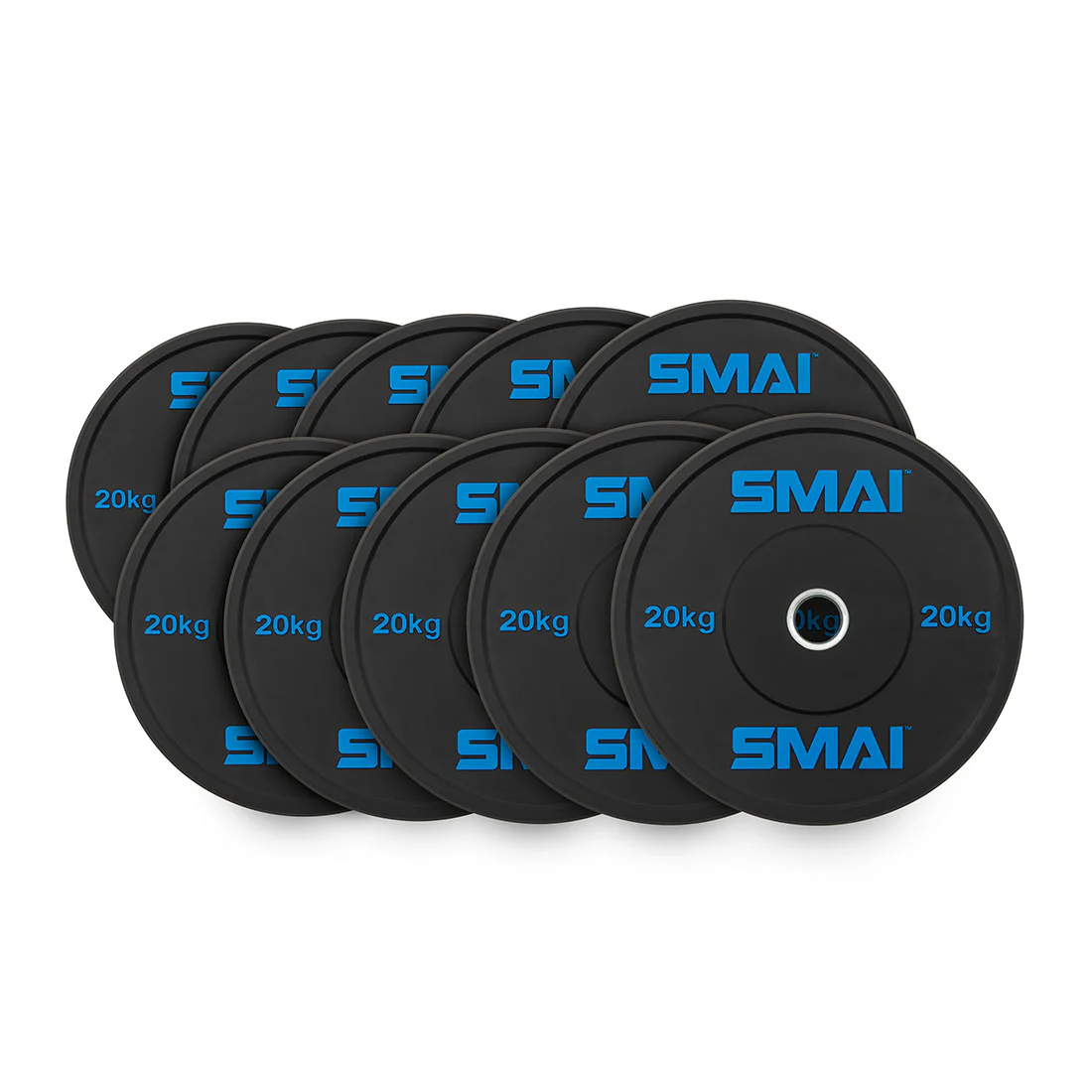 HD Bumper Plates Set - 5 pairs of 20kg (200kg)