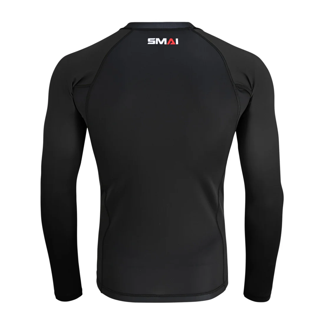 Long Sleeve BJJ Rash Guard - Black - Image 3