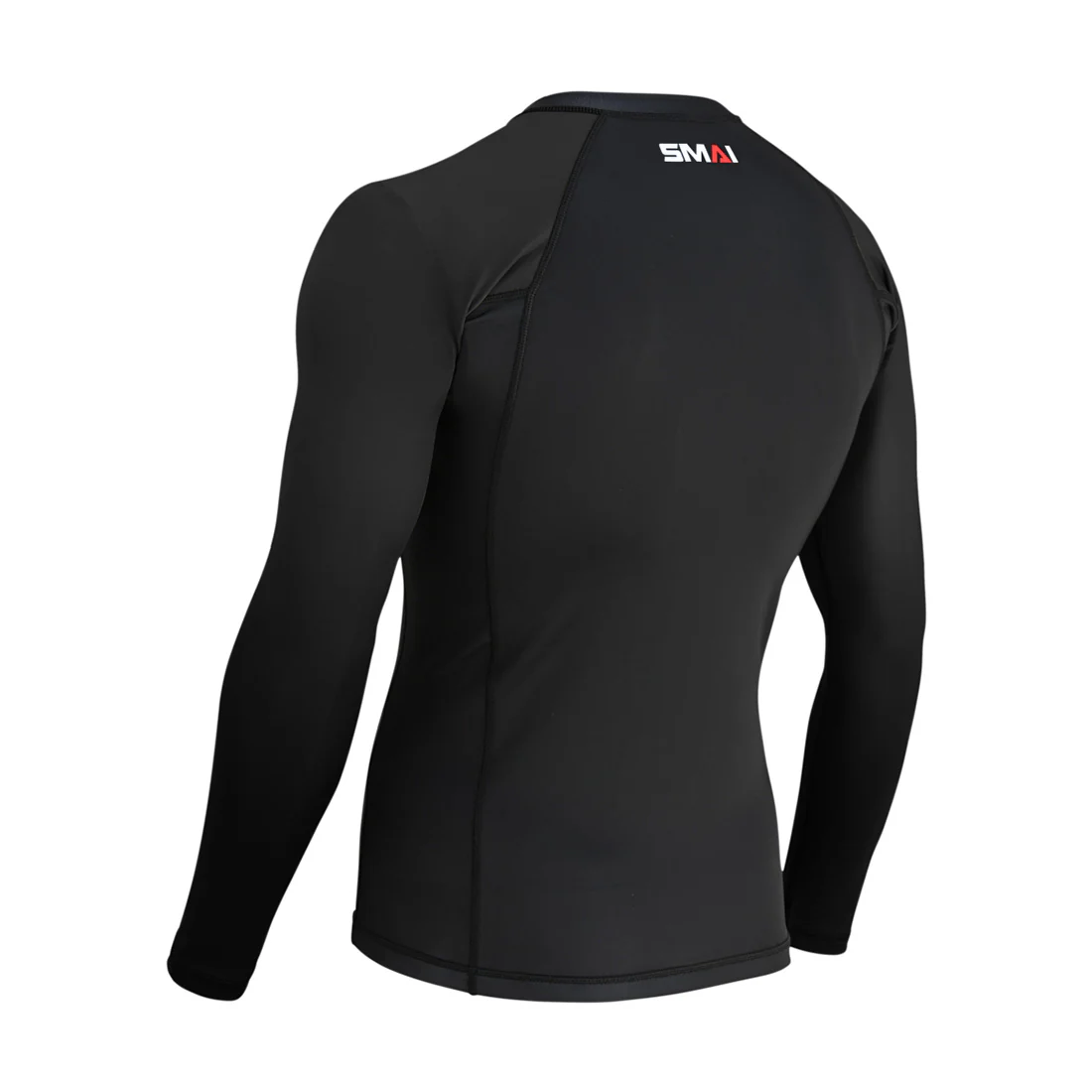 Long Sleeve BJJ Rash Guard - Black - Image 4