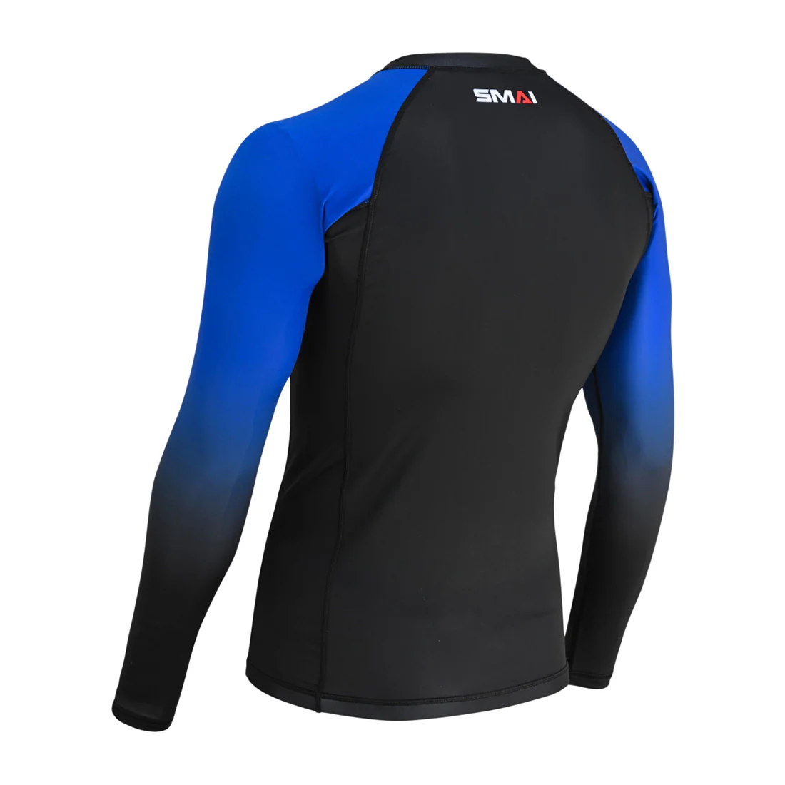 Long Sleeve BJJ Rash Guard - Blue - Image 4