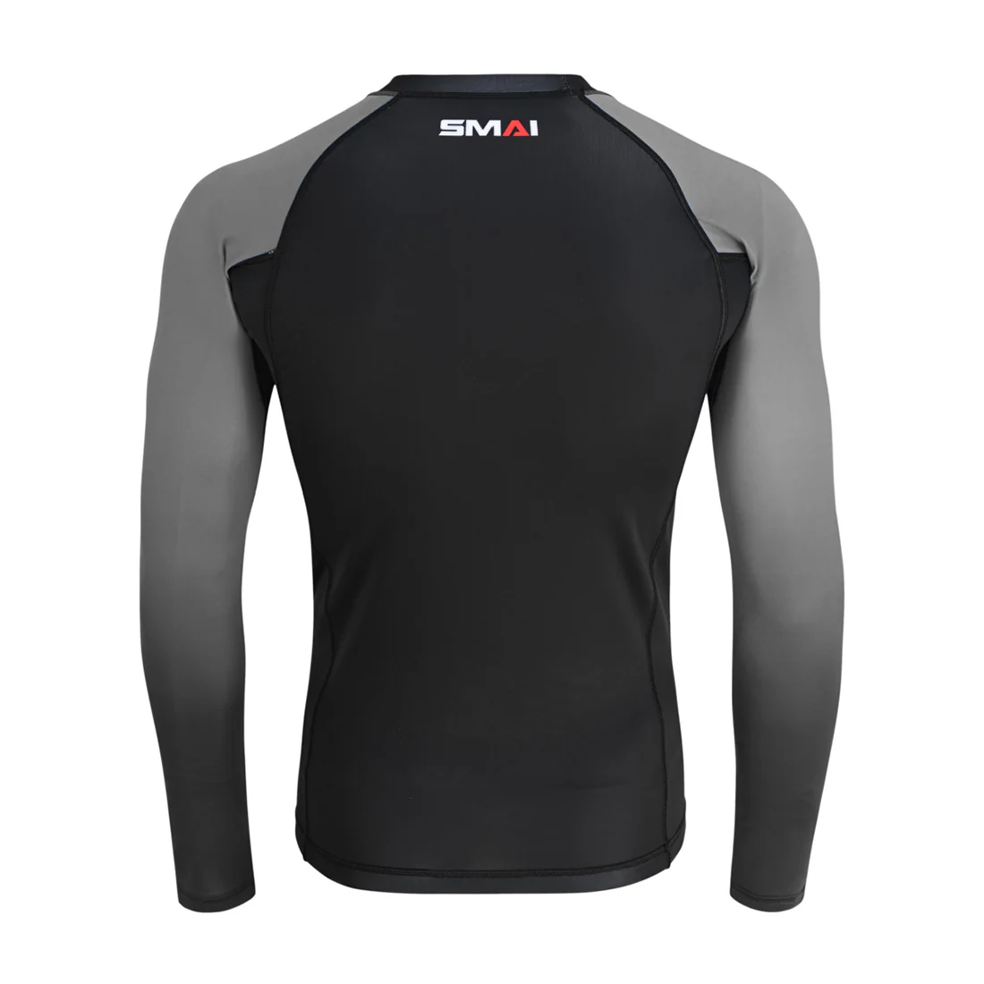 Long Sleeve BJJ Rash Guard - Grey - Image 3
