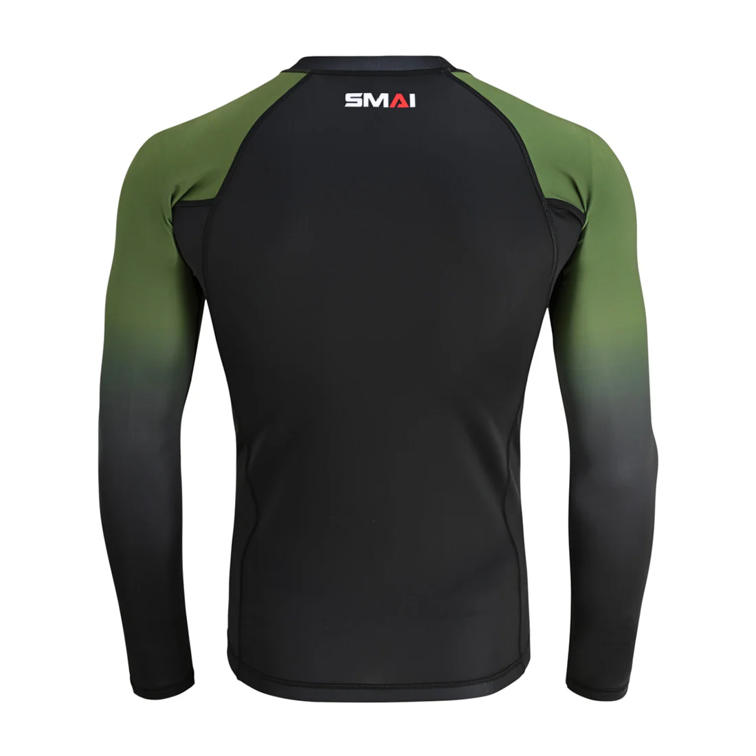 Long Sleeve BJJ Rash Guard - Olive Green - Image 3