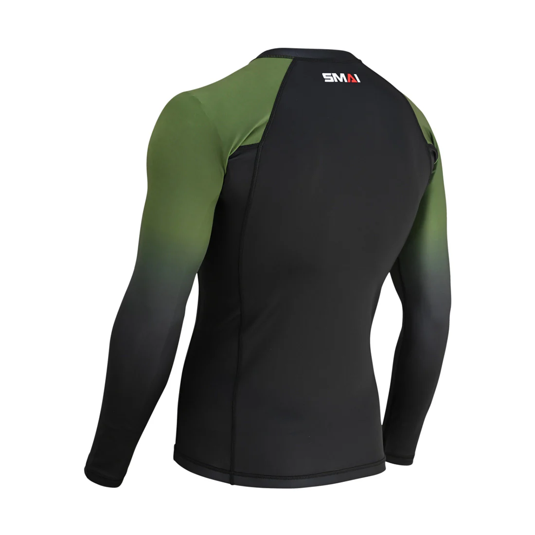 Long Sleeve BJJ Rash Guard - Olive Green - Image 4