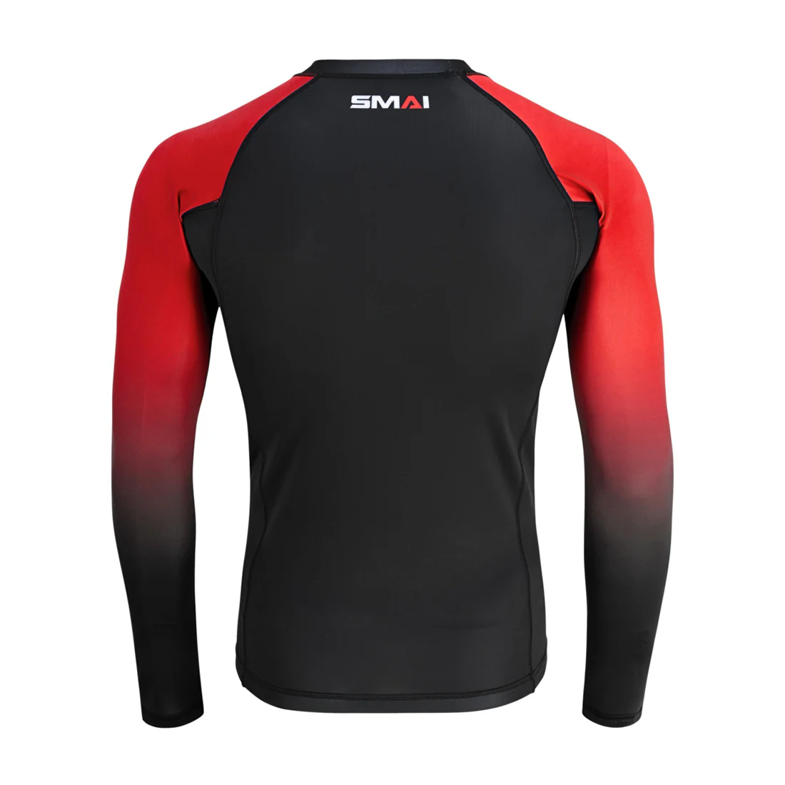 Long Sleeve BJJ Rash Guard - Red - Image 3