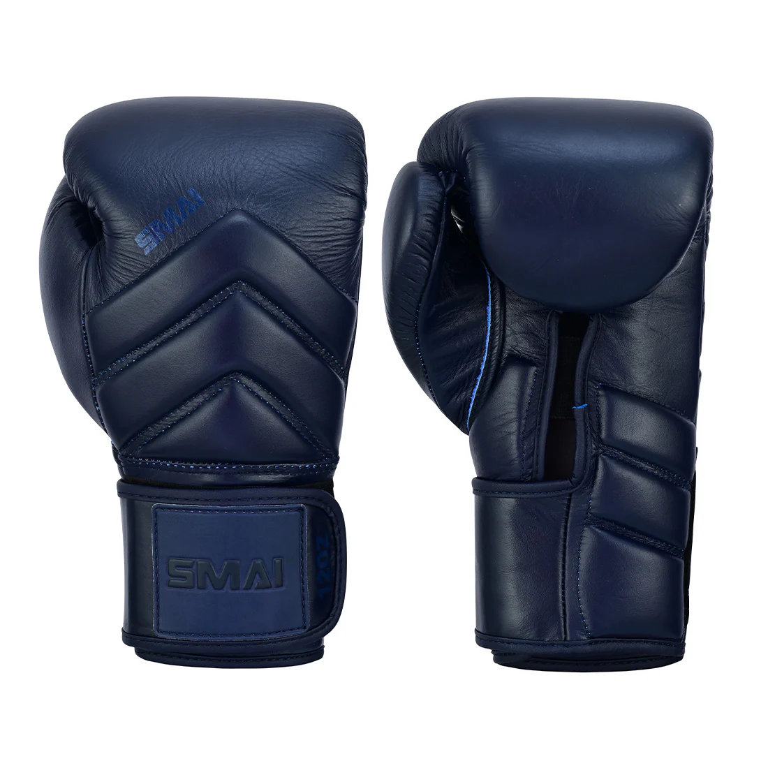 Memory Tec Leather Boxing Glove - Navy Blue