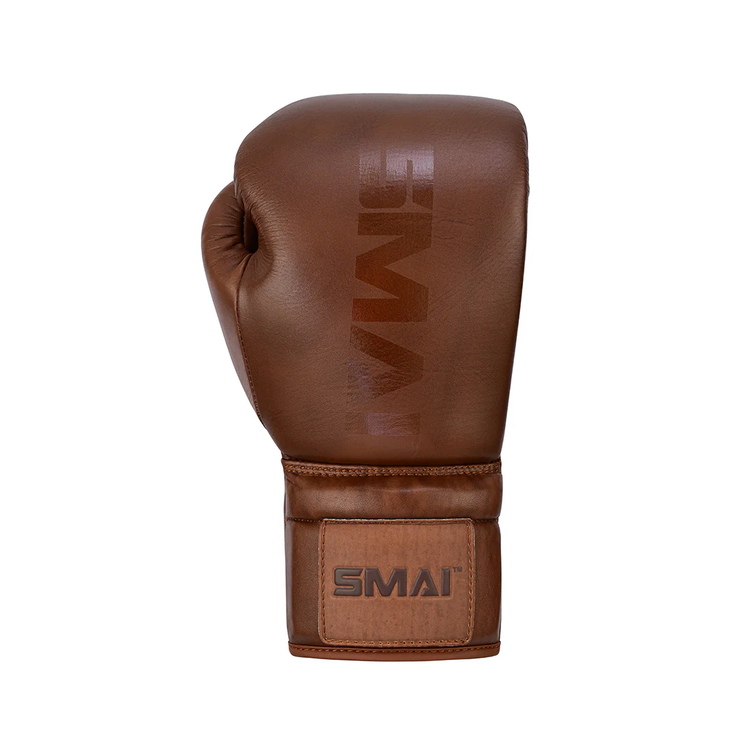 Pro Series Leather Lace-Up Boxing Glove - Antique Brown - Image 2