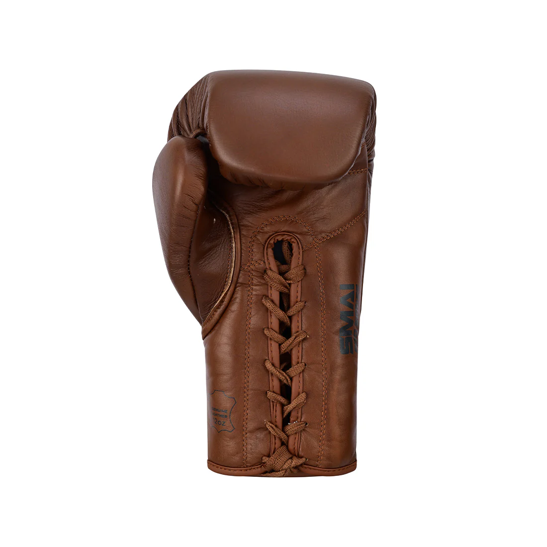 Pro Series Leather Lace-Up Boxing Glove - Antique Brown - Image 5