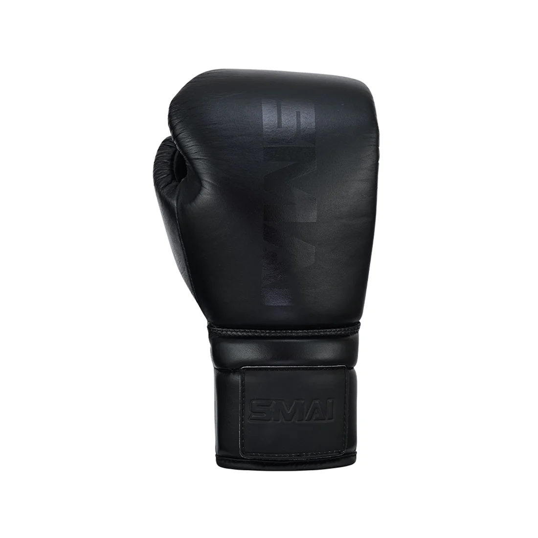 Pro Series Leather Lace-Up Boxing Glove - Black - Image 2