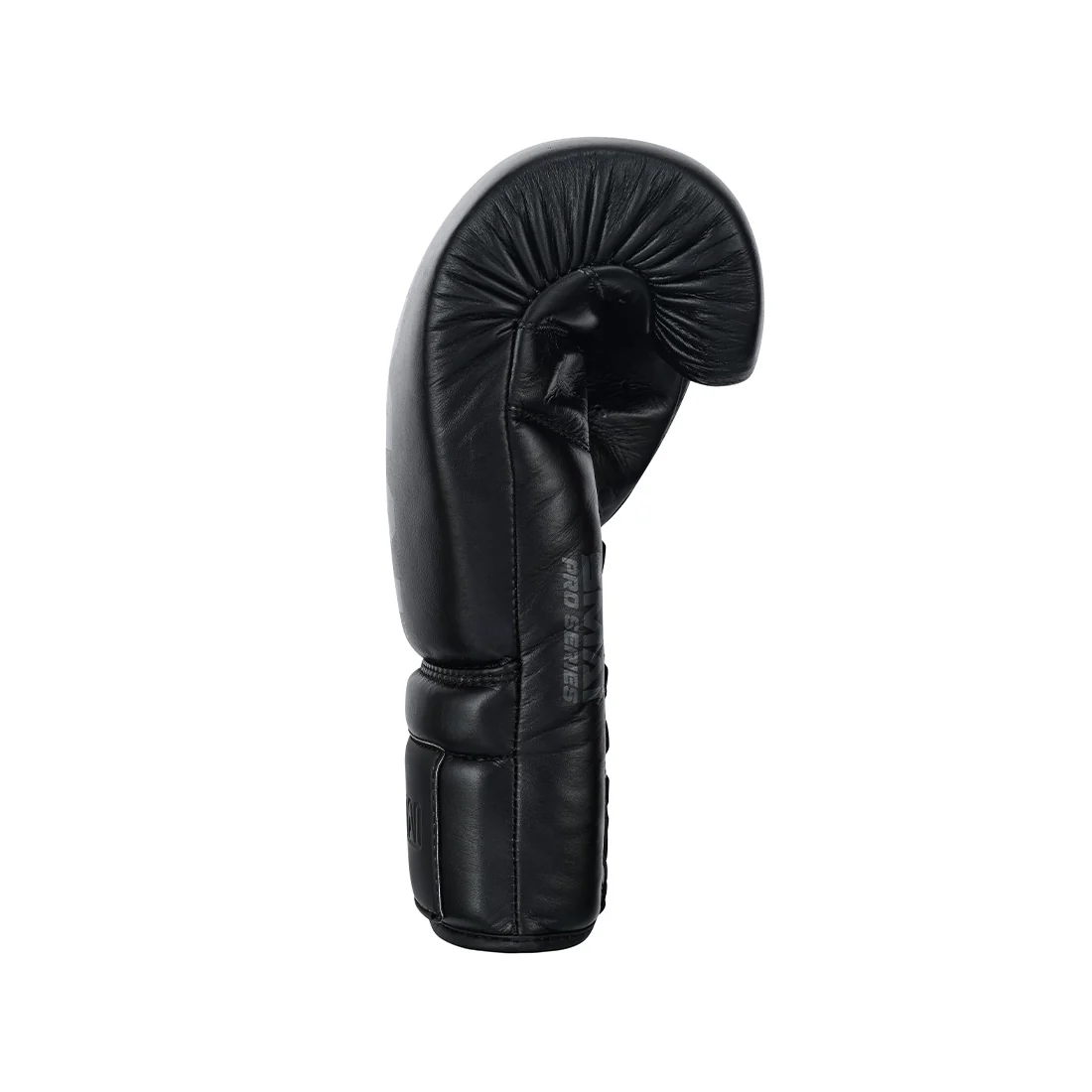 Pro Series Leather Lace-Up Boxing Glove - Black - Image 4