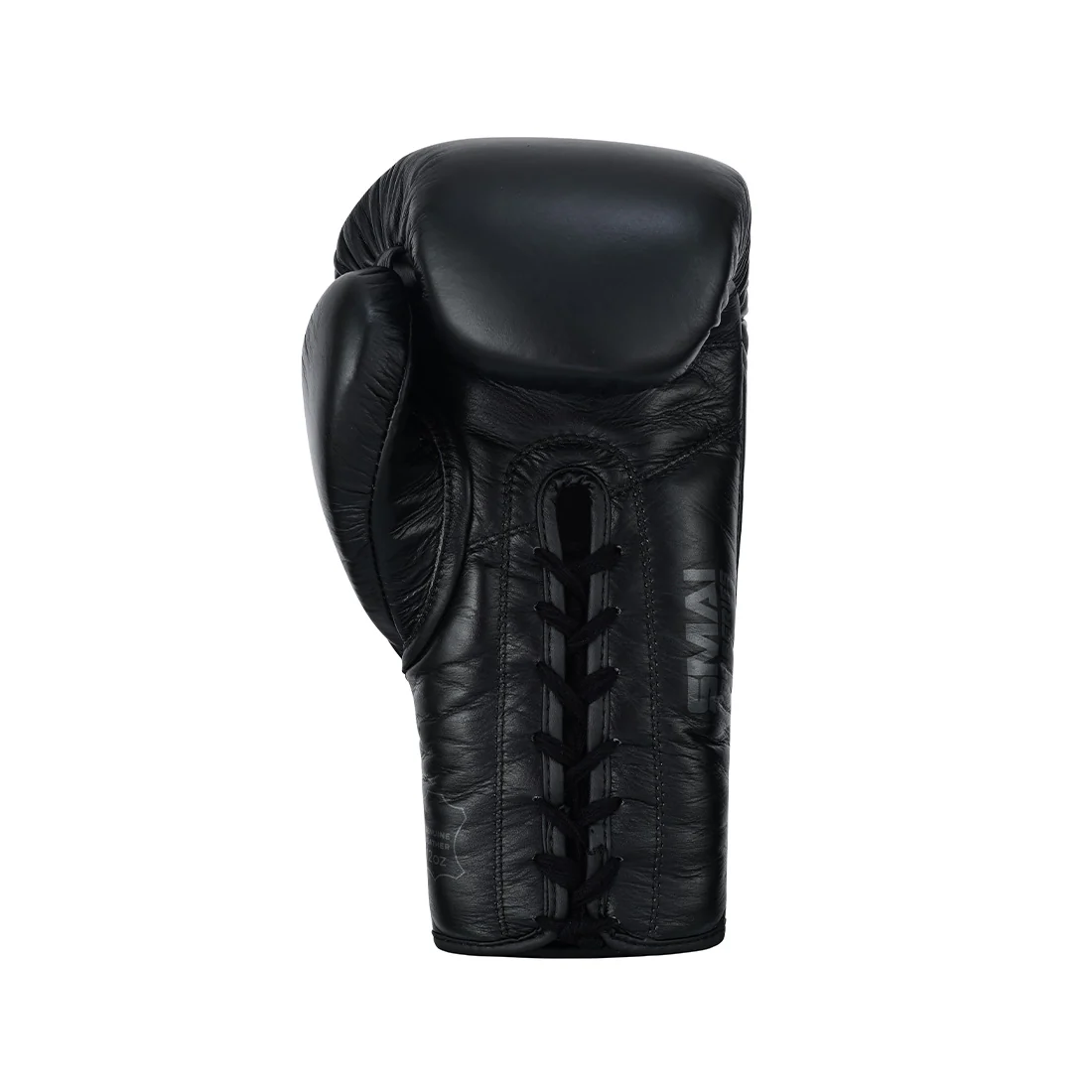 Pro Series Leather Lace-Up Boxing Glove - Black - Image 5
