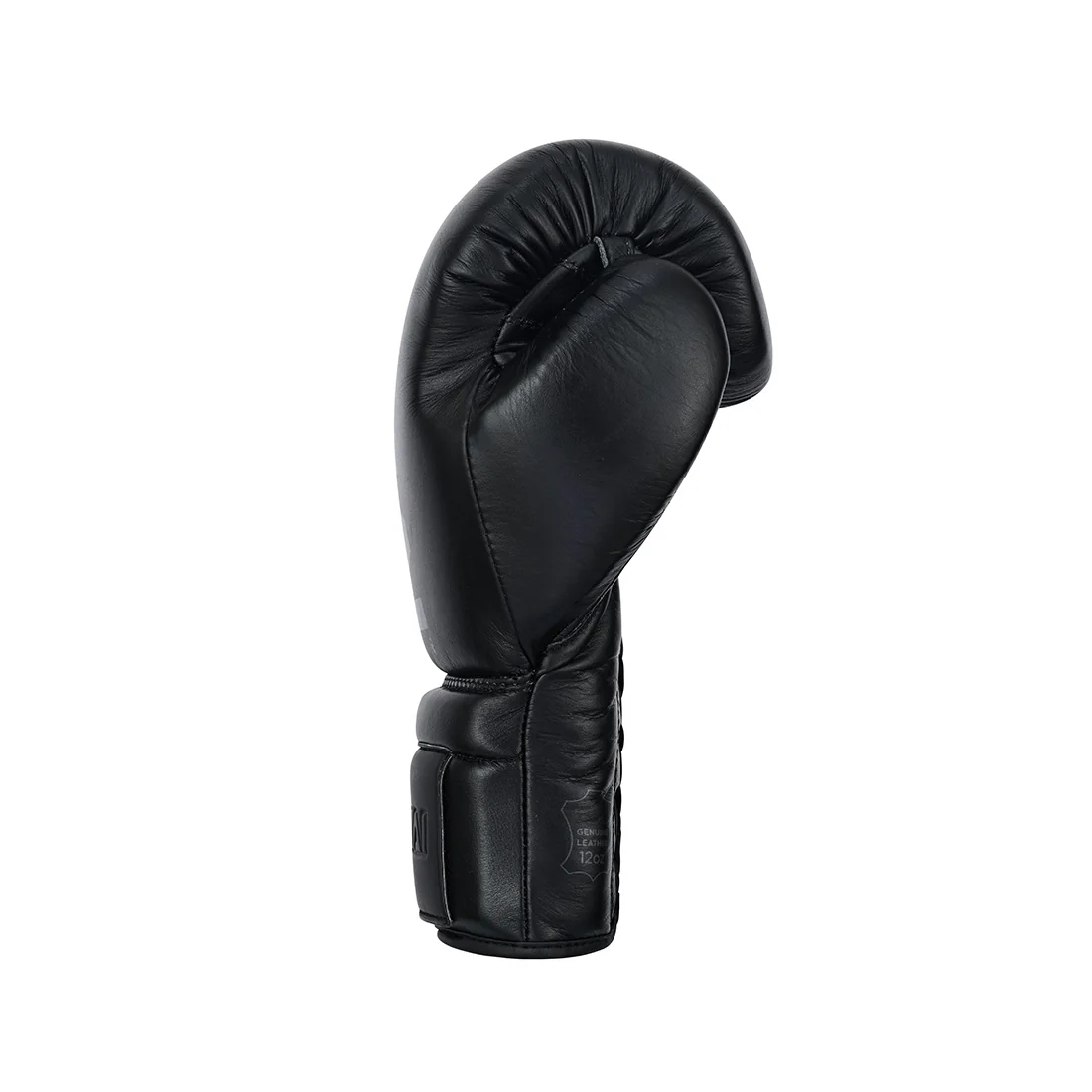 Pro Series Leather Lace-Up Boxing Glove - Black - Image 7