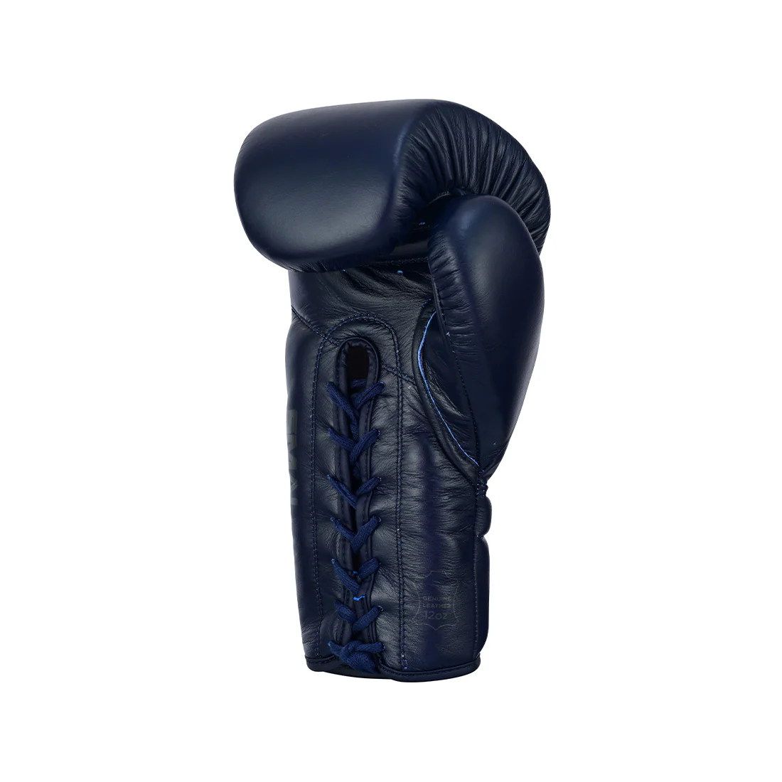 Pro Series Leather Lace-Up Boxing Glove - Navy Blue - Image 6