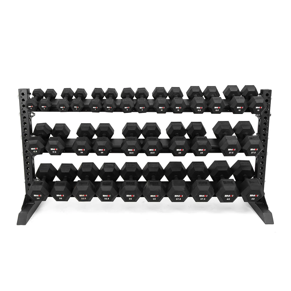 1.1m Dumbbell Storage Shelf - Vanta Series - Image 6