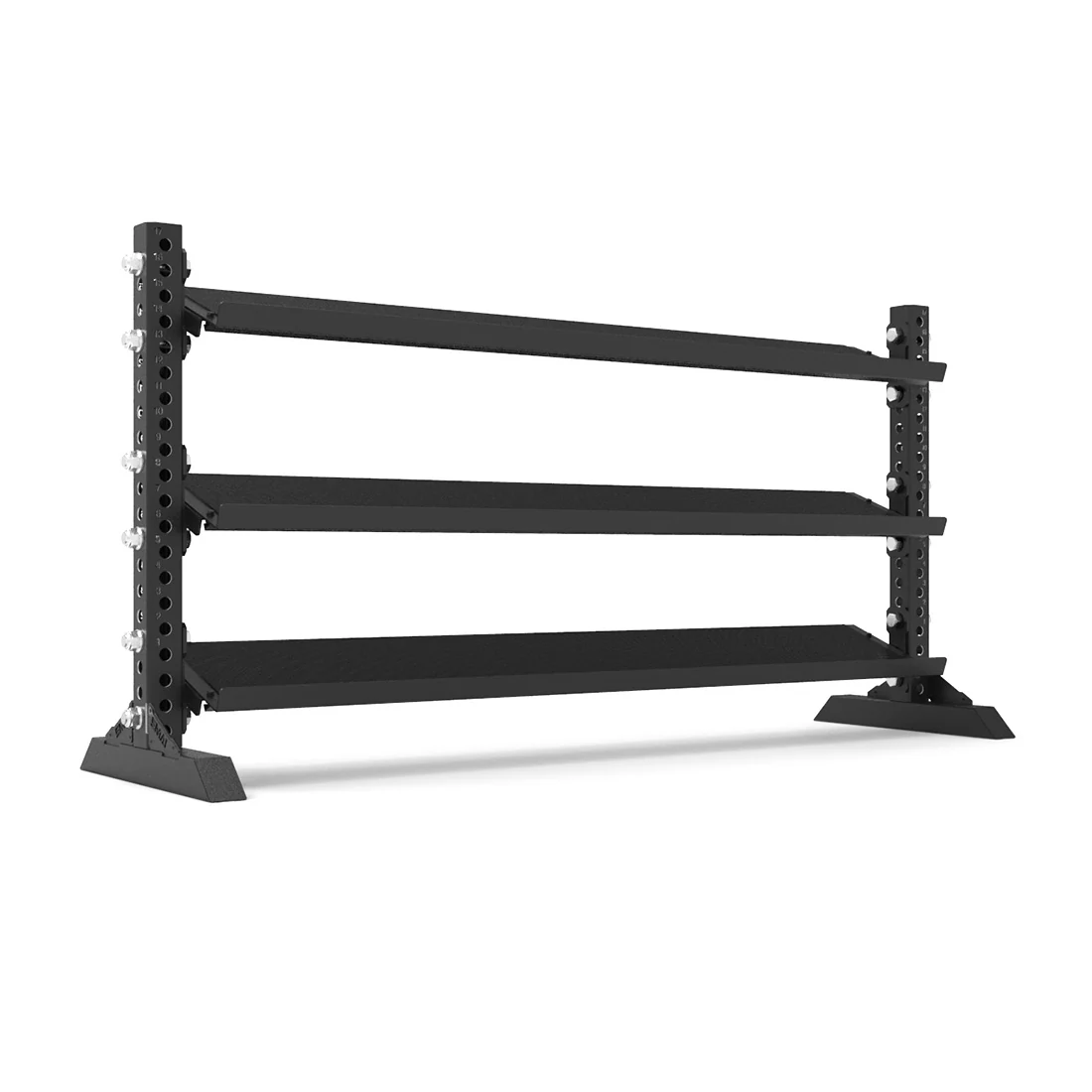 Rubber Hex Dumbbell Set 5kg - 40kg with Rack - Vanta Series - Image 2