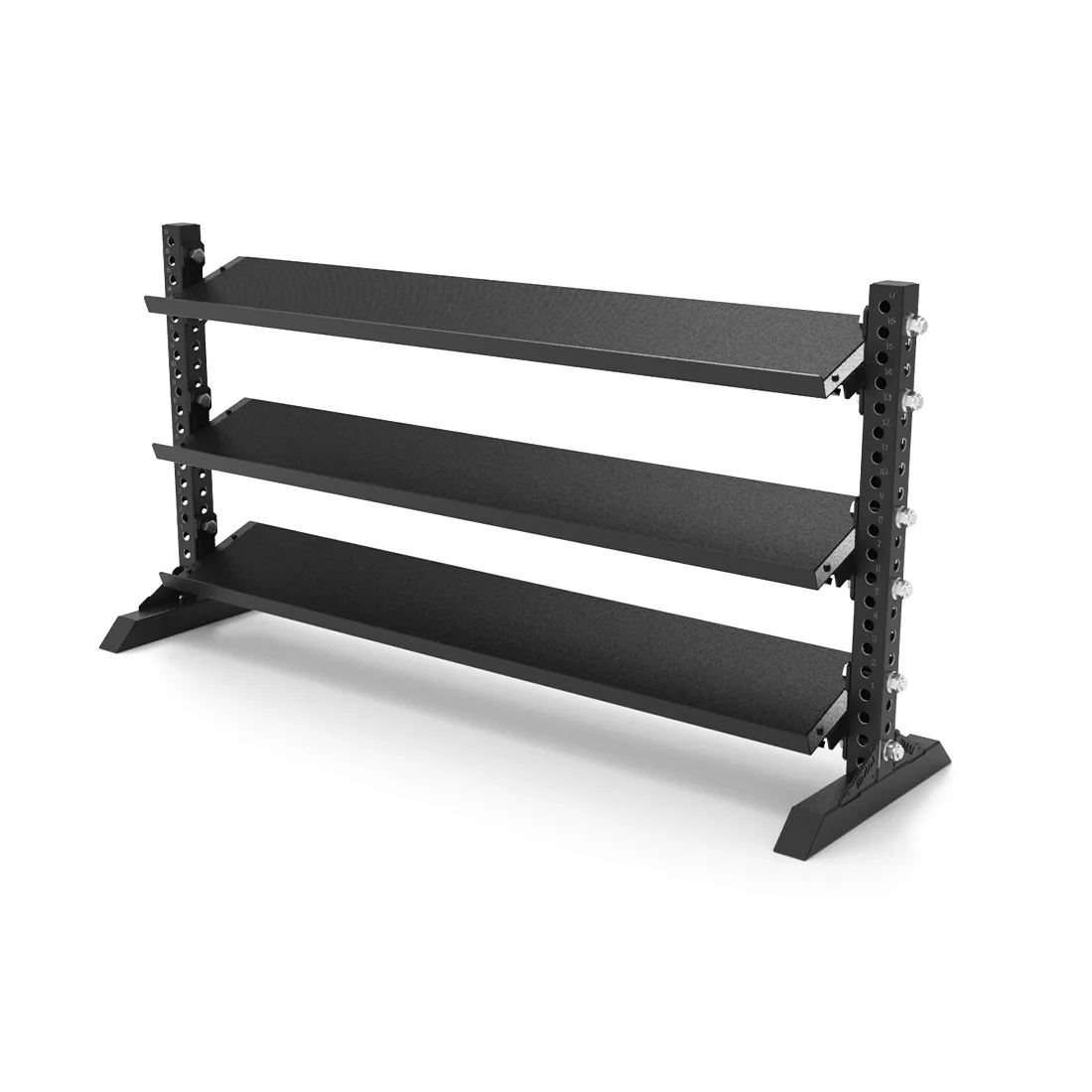 Rubber Hex Dumbbell Set 5kg - 40kg with Rack - Vanta Series - Image 3