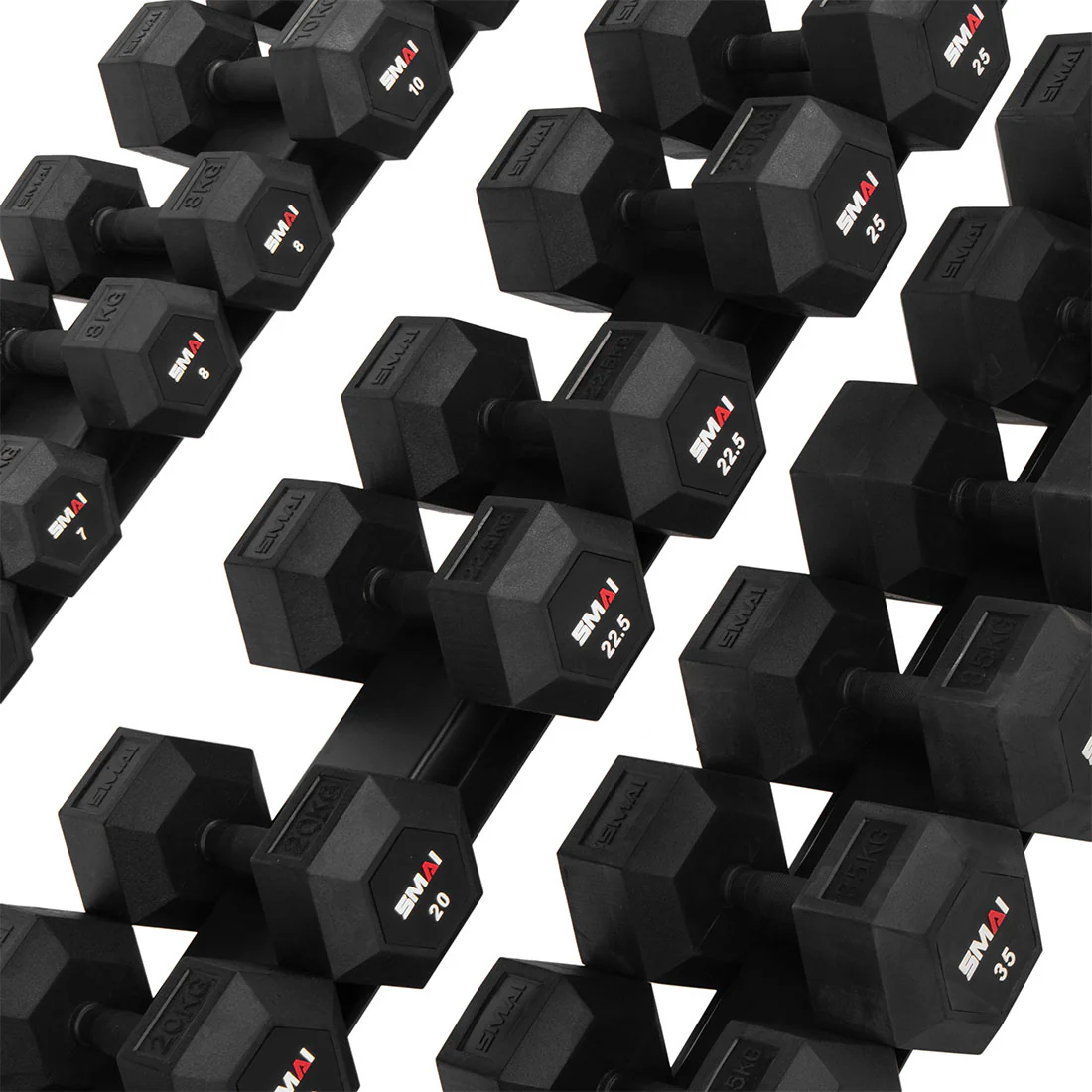 1.1m Dumbbell Storage Shelf - Vanta Series - Image 8