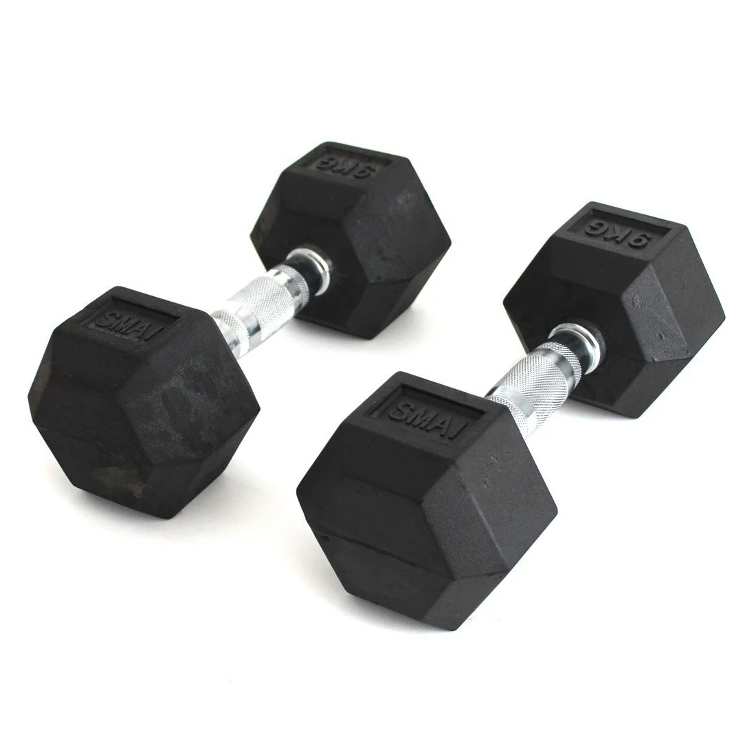 Rubber Hex Dumbbells Classic (Pair)