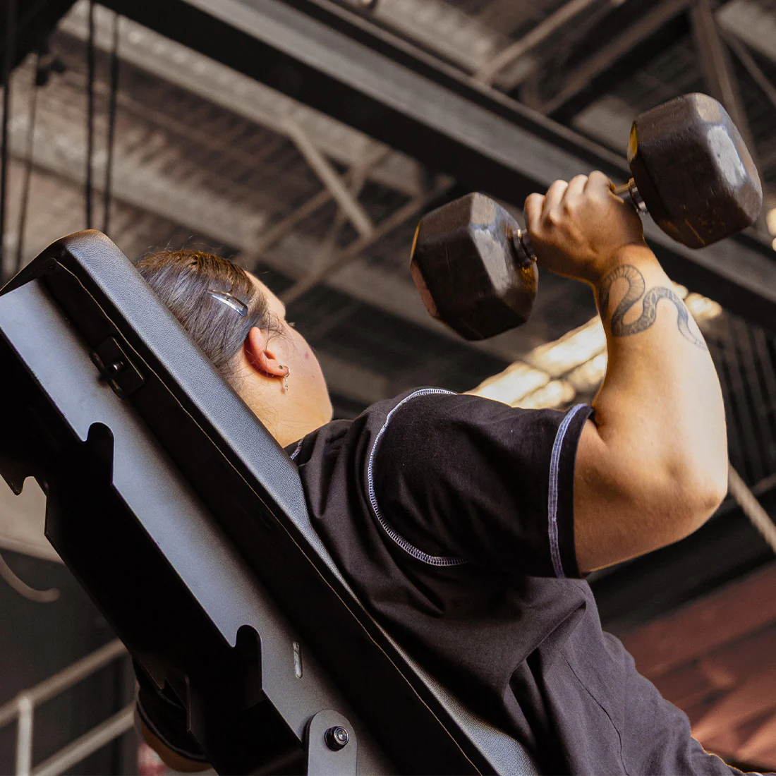 Rubber Hex Dumbbells Classic (Pair) - Image 2