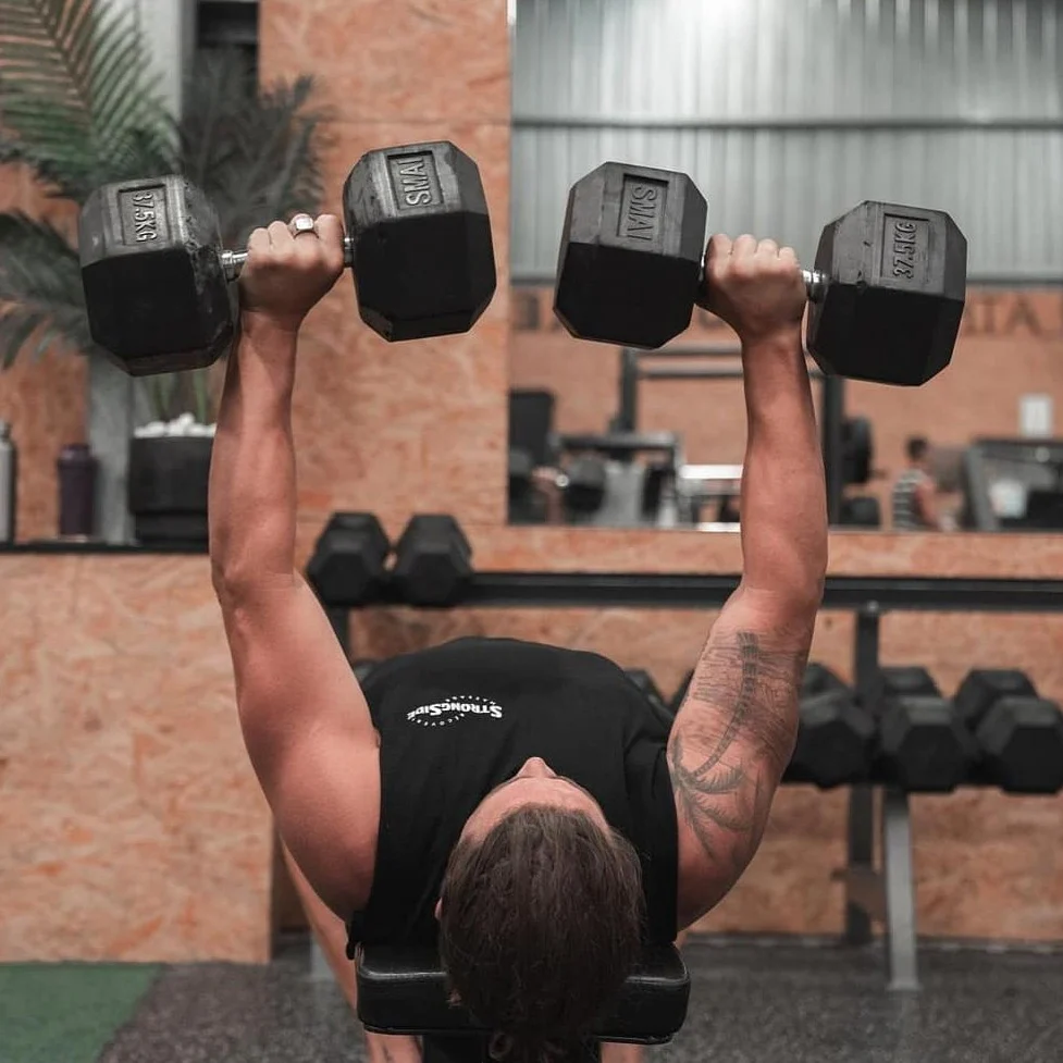 Rubber Hex Dumbbells Classic (Pair) - Image 4