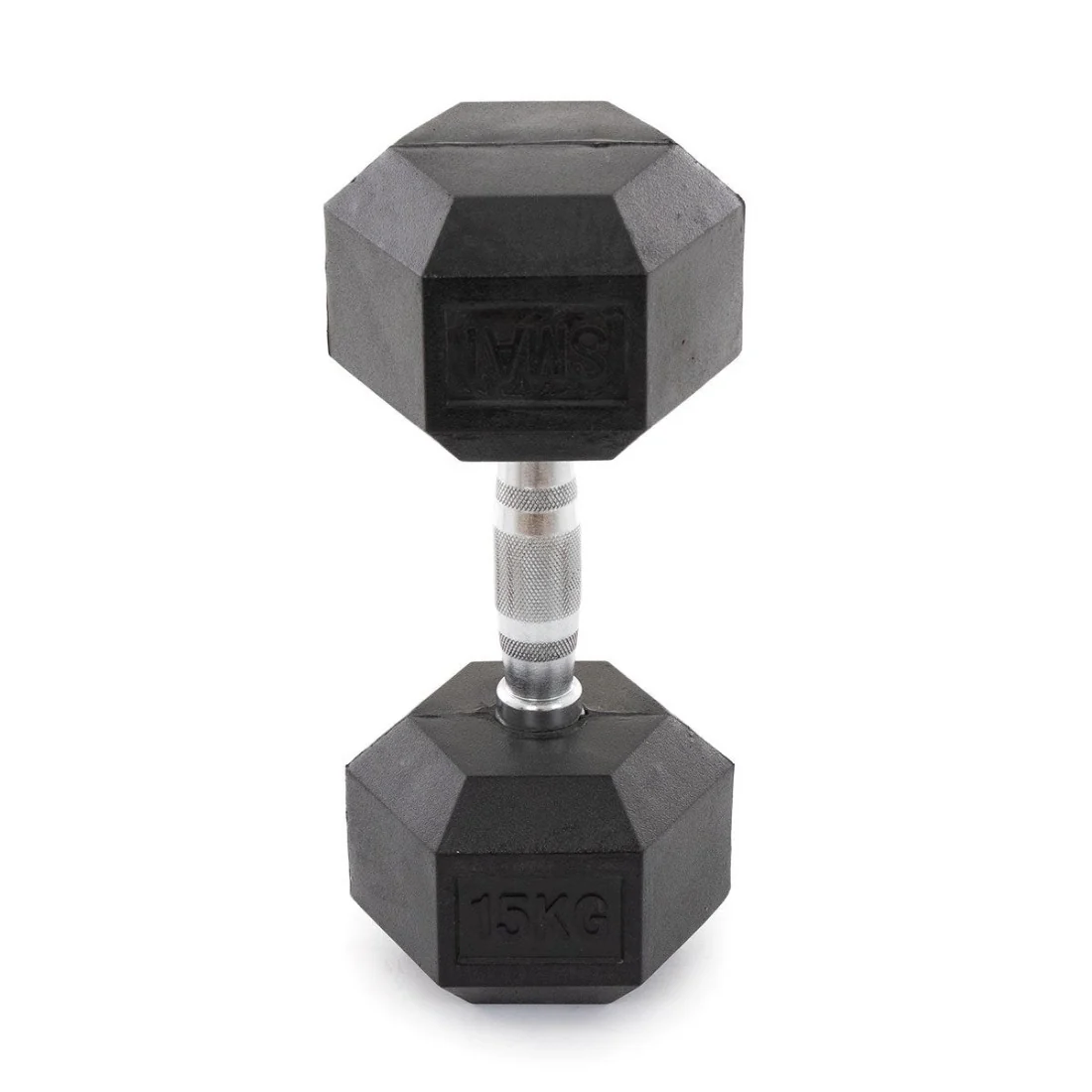 Rubber Hex Dumbbells Classic - Set 1-20kg Pairs - Image 10