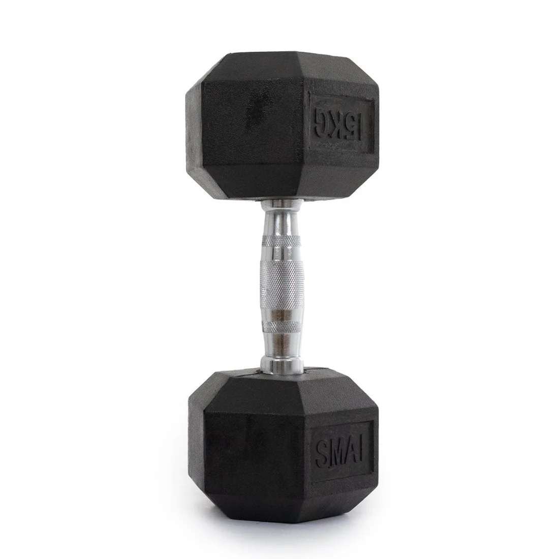 Rubber Hex Dumbbells Classic - Set 1-20kg Pairs - Image 3