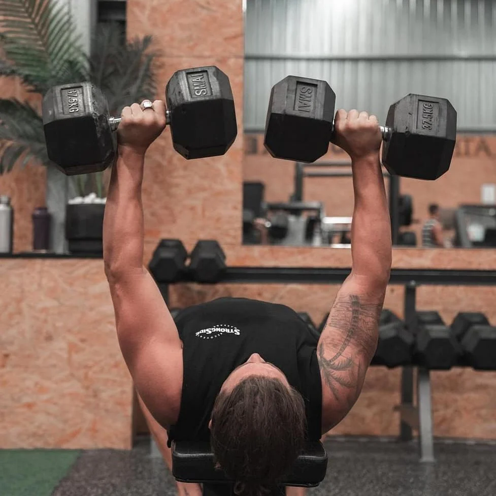 Rubber Hex Dumbbells Classic - Set 22.5kg-30kg Pairs - Image 2