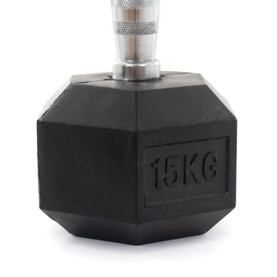 Rubber Hex Dumbbells Classic - Set 22.5kg-30kg Pairs - Image 9